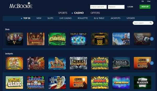 McBookie Casino